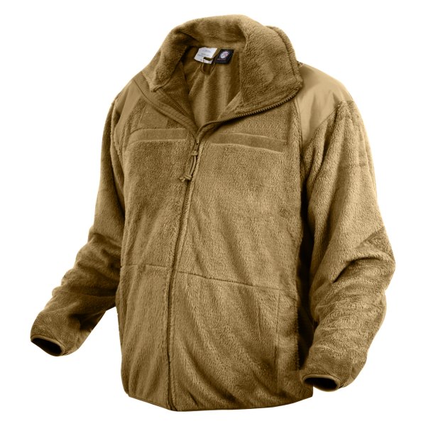 Rothco® - Gen III ECWCS Level III Men's Medium Coyote Brown Fleece Jacket