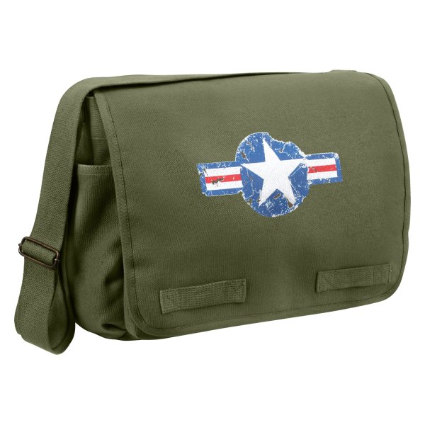 Rothco® - 15" x 11" x 6" Olive Drab Air Corps Classic Tactical Messenger Bag