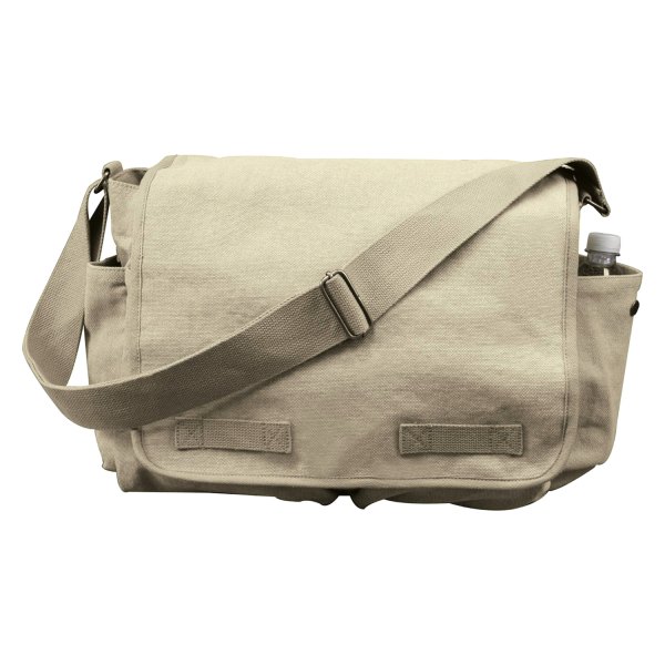 Rothco® - Vintage Washed™ 15" x 11" x 6" Khaki Messenger Bag