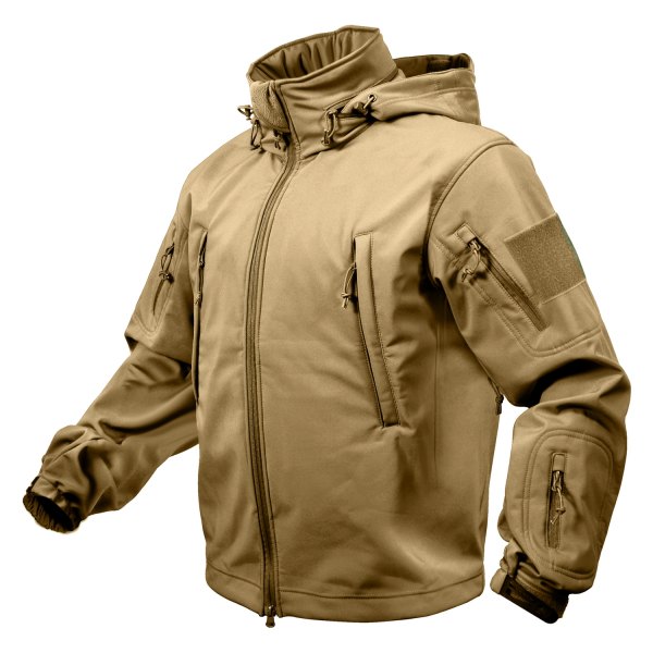 Rothco® - Special Ops Tactical Men's Large Coyote Brown Soft Shell Jacket