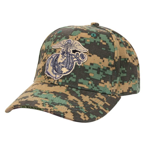 Rothco® - Globe and Anchor Deluxe Woodland Digital Camo Low Profile Cap