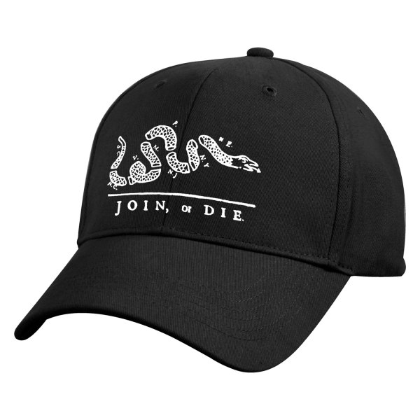 Rothco® - Join or Die Deluxe Black Low Profile Cap
