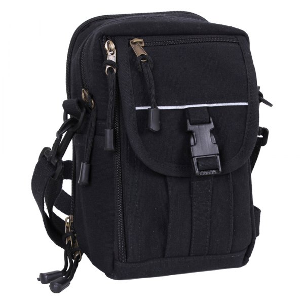 Rothco® - 9" x 7" x 4" Black Messenger Bag