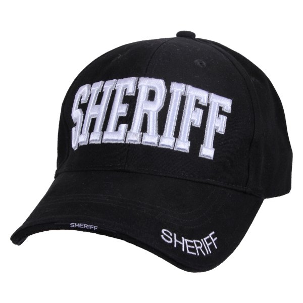 Rothco® - SHERIFF Deluxe Black Low Profile Cap