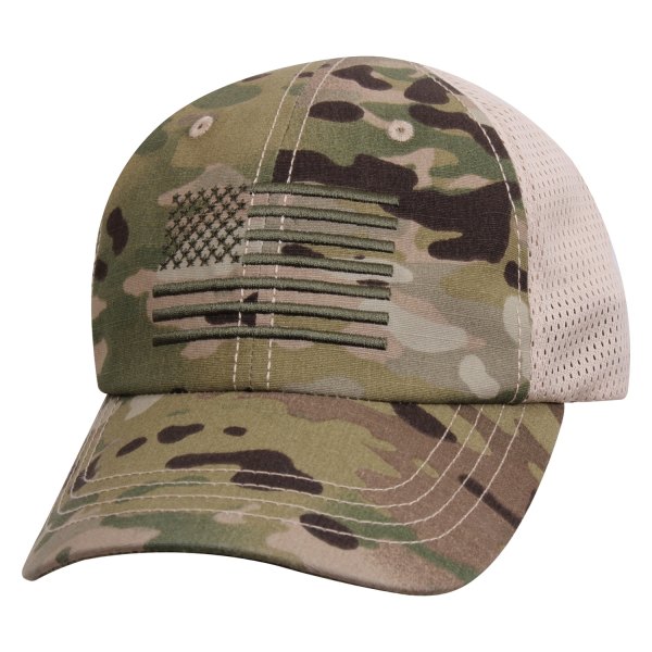 Rothco® - Tactical MultiCam™ Mesh Back Cap with Embroidered US Flag