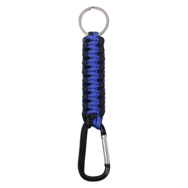 Rothco® - Black/Blue Paracord/Carabiner Keychain