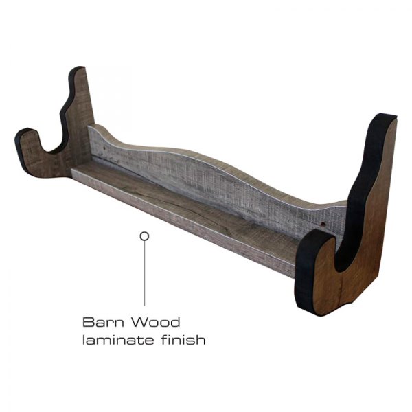 Rush Creek Creations® - 21.5" x 5.5" x 7" Barn Wood Wooden 1-Gun Wall Mount Rifle Gun Rack