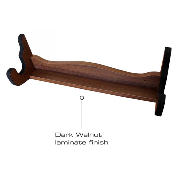 Rush Creek Creations® - 21.5" x 5.5" x 7" Dark Walnut Wood Wooden 1-Gun Wall Mount Rifle Gun Rack