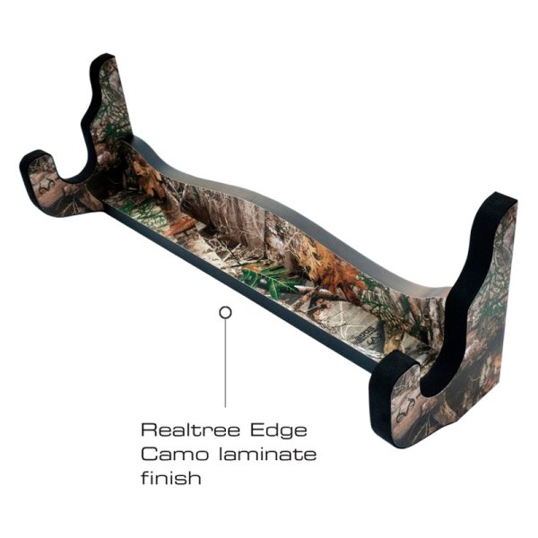 Rush Creek Creations® - Realtree™ 21.5" x 5.5" x 7" Camo Wooden 1-Gun Wall Mount Rifle Gun Rack
