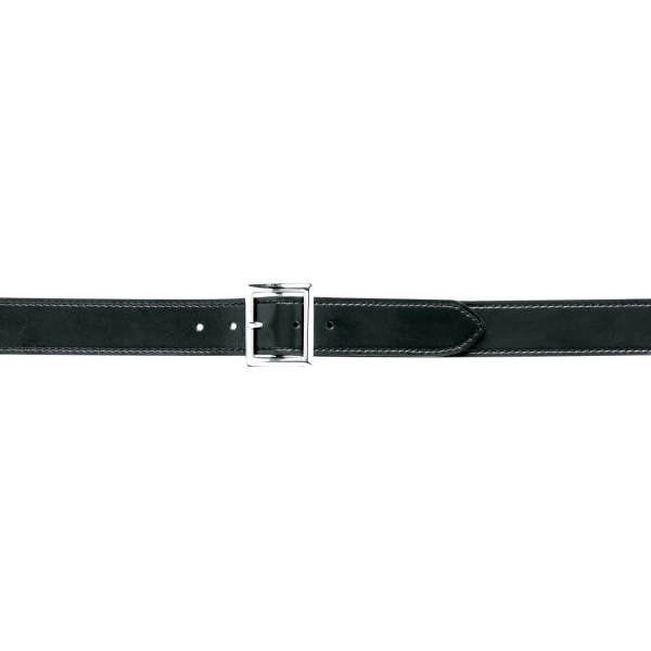 Safariland® - Model 51 34" Black Plain Leather Garrison Belt with Nickel Plated Hardware