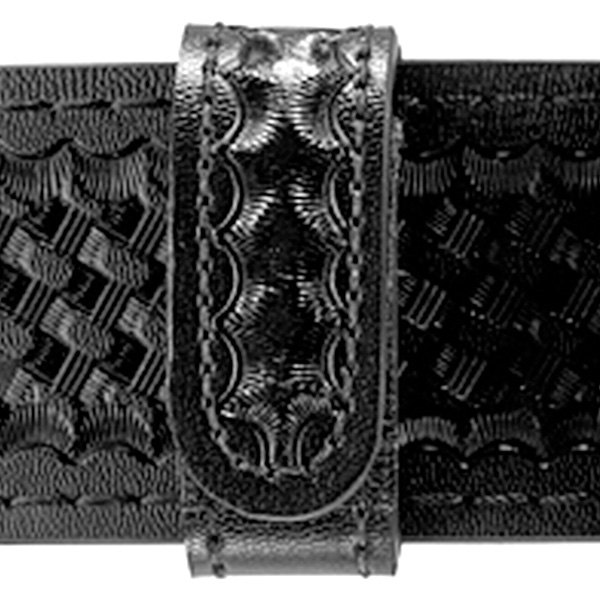 Safariland® - Model 62HS Cordovan Basket Weave Leather Hidden Snap Belt Keeper