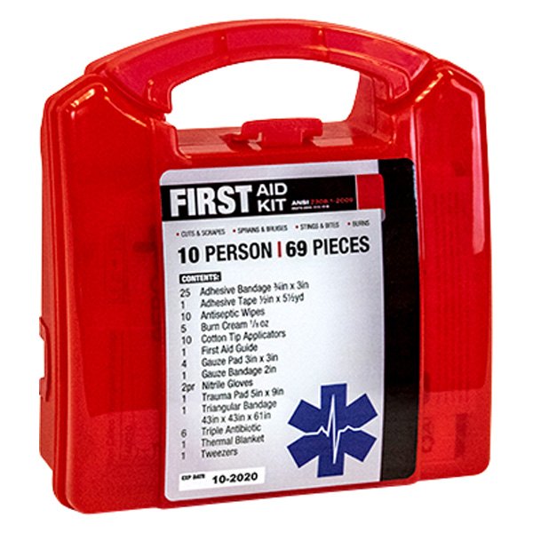 SAS Safety® - 10 Person Plastic First Aid Kit