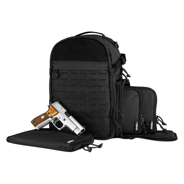 Savior Equipment® - S.E.M.A™ 16" x 11" x 9" Obsidian Black Tactical Backpack