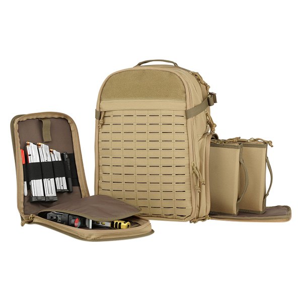 Savior Equipment® - S.E.M.A™ 18" x 12" x 9" FDE Tan Tactical Backpack