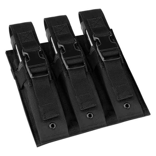 Savior Equipment® - 7.875" x 2.5" Black Triple Extended Magazine Tactical Pouch