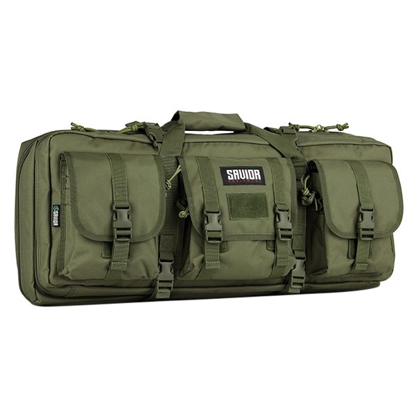 Savior Equipment® - American Classic 24" x 12.75" x 9" OD Green 600D Polyester Double Rifle Soft Case