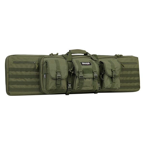 Savior Equipment® - American Classic 46" x 12.75" x 9" OD Green 600D Polyester Double Rifle Soft Case