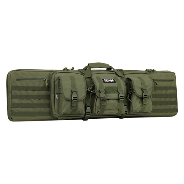 Savior Equipment® - American Classic 52" x 12.75" x 9" OD Green 600D Polyester Double Rifle Soft Case