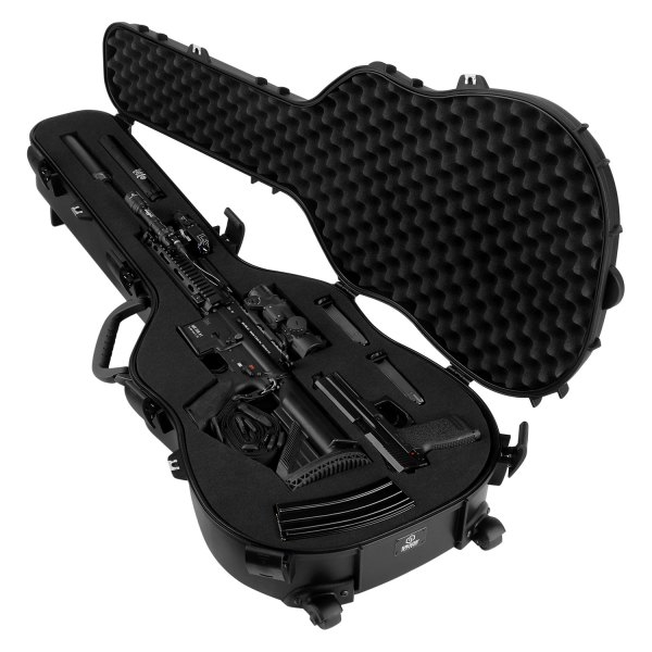 Savior Equipment® - Ultimate Guitar 46" x 18" x 6" Obsidian Black High-Impact Polymer Rifle Hard Case