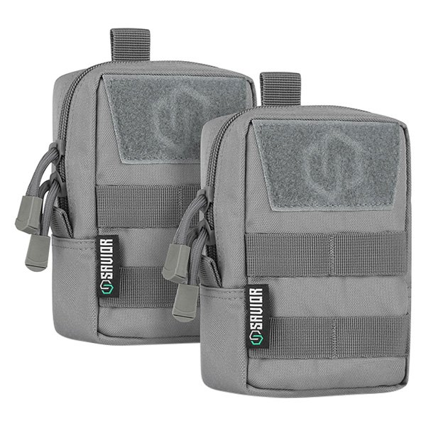 Savior Equipment® - 4" x 6" x 2.5" SW Gray MOLLE Tactical Pouch