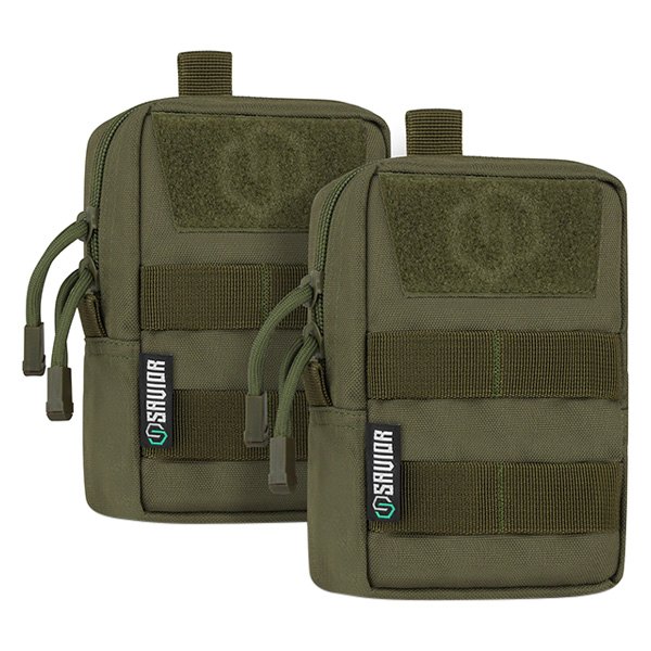 Savior Equipment® - 4" x 6" x 2.5" OD Green MOLLE Tactical Pouch