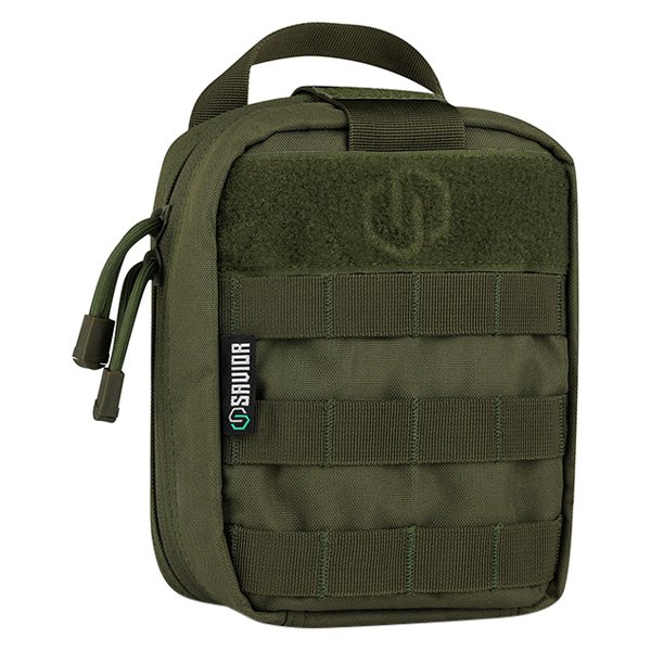 Savior Equipment® - IFAK™ 6.5" x 8" x 3" OD Green MOLLE Tactical Pouch