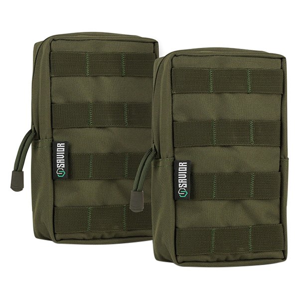 Savior Equipment® - 5" x 8" x 2.5" OD Green MOLLE Tactical Pouch