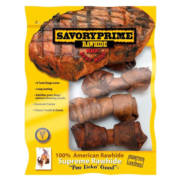 Savory Prime® - American Supreme Series 4-5" Beef Flavor Rawhide Bones