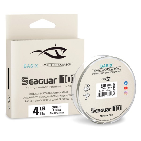 Seaguar® 04BSX200 - 101 Basix 200 yd 4 lb Flourocarbon Line