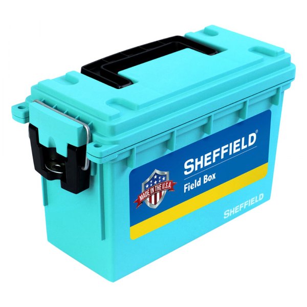 Sheffield® - 11.5" x 5.06" x 7.25" Teal Ammo Field Box