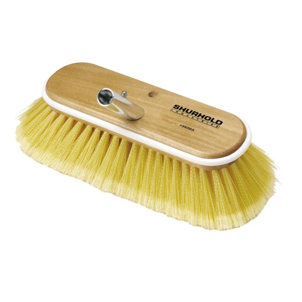 Image may not reflect your exact product!Shurhold® - 10" L Polystyrene Yellow Soft Deck Brush