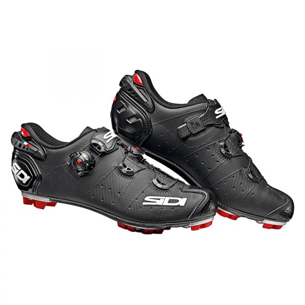 Sidi® - Men's Drako 2™ SRS™ Matt™ MTB 7.2 Size Matte Black/Black Clip Cycling Shoes