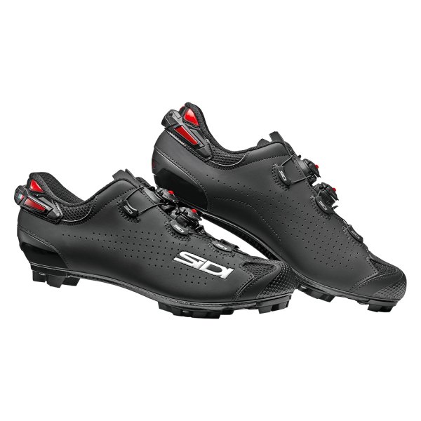 Sidi® - Men's Tiger 2™ SRS Carbon™ MTB 10 Size Black/Black Clip Cycling Shoes
