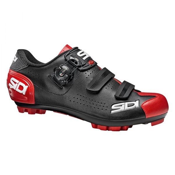 Sidi® - Men's Trace 2™ MTB 7.2 Size Black/Red Clip Cycling Shoes