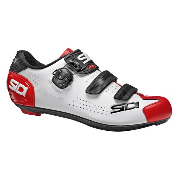 Sidi® - Men's Alba 2™ 7.2 Size White/Black/Red Road Clip Cycling Shoes