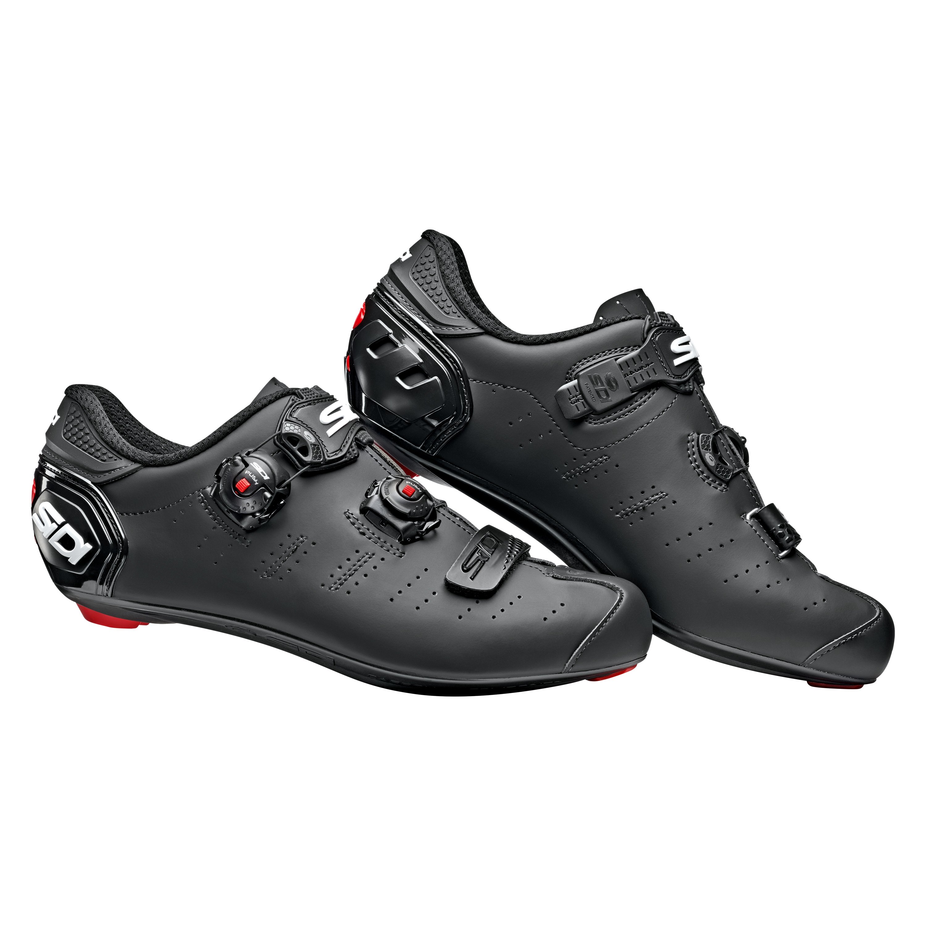 Sidi® SRS-E5M-MBBK-445 - Men's Ergo 5™ Matt™ Mega™ 10 Size Matte Black Road  Clip Cycling Shoes