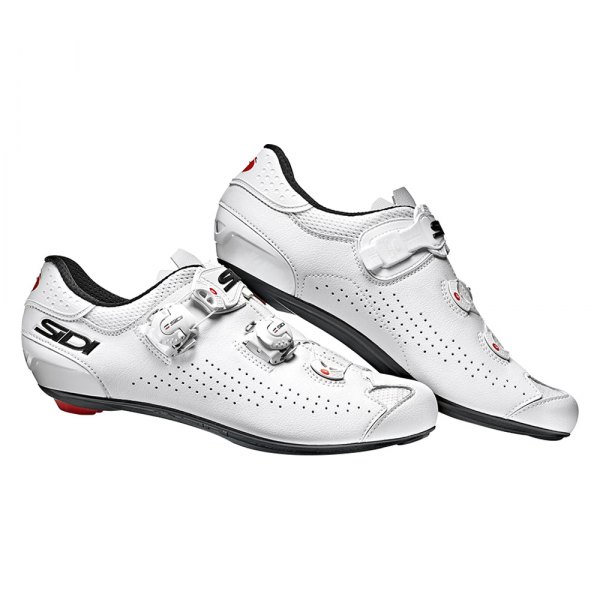 Sidi® - Men's Genius 10™ 7.2 Size White/Black Road Clip Cycling Shoes