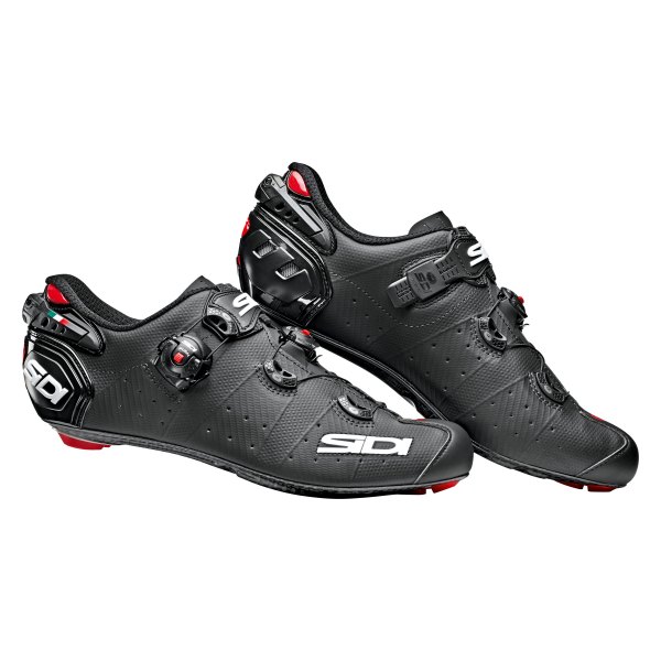 Sidi® - Men's Wire 2 Carbon™ Matt™ 6.4 Size Matte Black Road Clip Cycling Shoes
