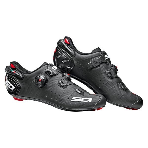 Sidi® - Men's Wire 2 Carbon™ Matt™ 7.6 Size Matte Black Road Clip Cycling Shoes