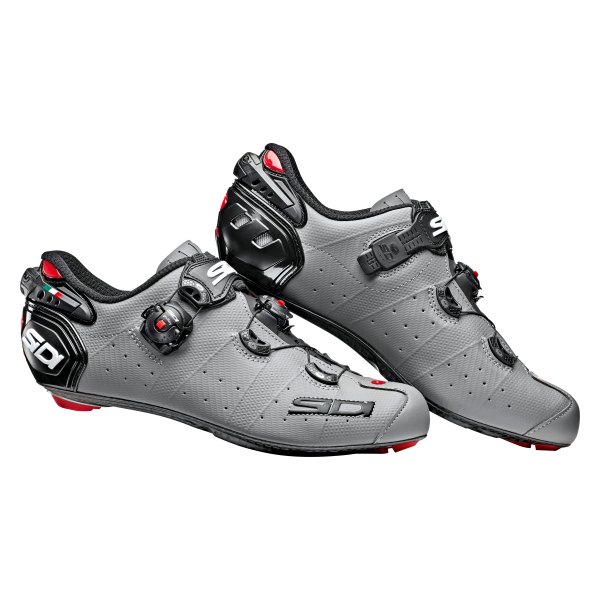 Sidi® - Men's Wire 2 Carbon™ Matt™ 6.4 Size Matte Gray/Black Road Clip Cycling Shoes