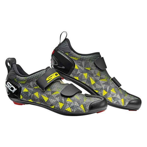 Sidi® - Men's T-5 Air™ 8.4 Size Gray/Yellow/Black Road Clip Cycling Shoes
