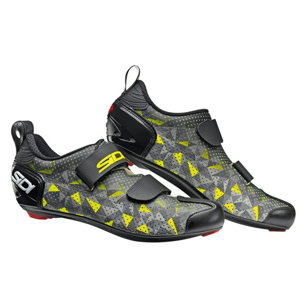 Sidi® - Men's T-5 Air™ 8.8 Size Gray/Yellow/Black Road Clip Cycling Shoes