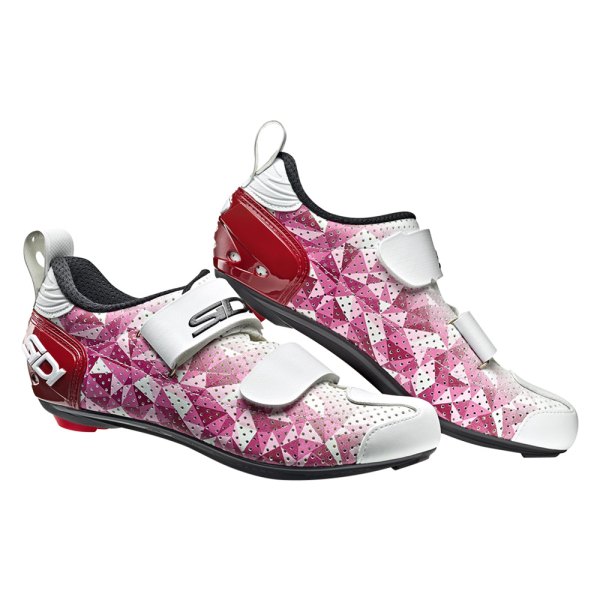 Sidi® - Women's T-5 Air™ 6.4 Size Rose Jester/Red/White Road Clip Cycling Shoes