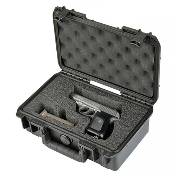 SKB® - iSeries 10.75" x 6.13" x 3.25" Black Polypropylene Custom Single Pistol Hard Case