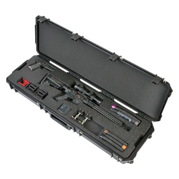 SKB® - iSeries™ Waterproof 53" x 17" x 6.73" Black Polypropylene 3-Gun Rifle Hard Case