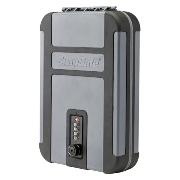 SnapSafe® - TrekLite™ TSA 10" x 7" x 2" Gray/Black Steel Combination Lock Pistol Safe