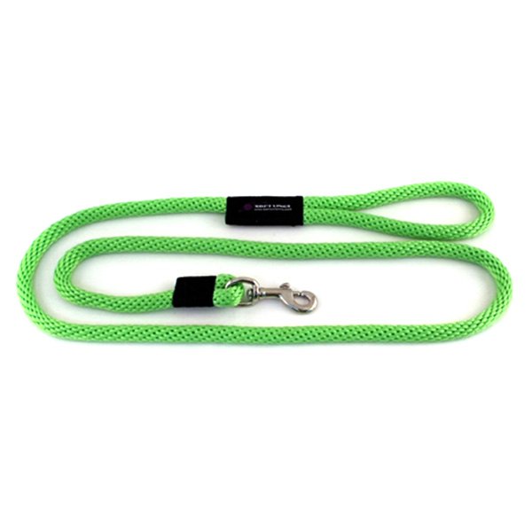Soft Lines® - 96" Lime Green Propylene Rope Snap Dog Leash