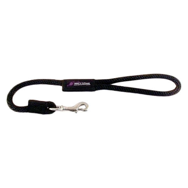 Soft Lines® - 24" Black Propylene Rope Snap Dog Leash