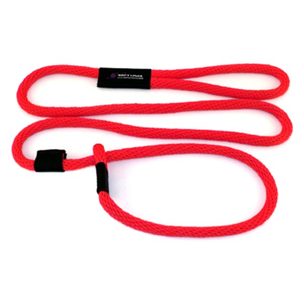 Soft Lines® - 120" Red Propylene Rope Slip Dog Leash
