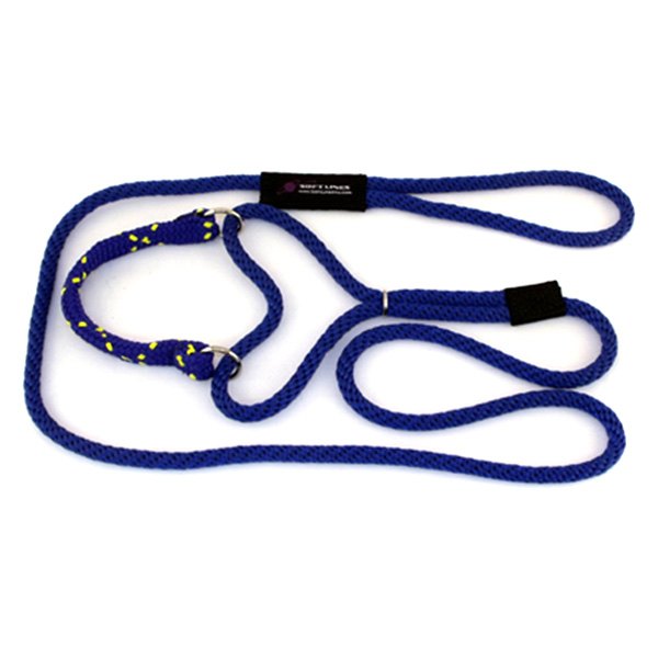 Soft Lines® - 72" Royal Nylon Martingale Dog Leash for 10" to 14" Neck